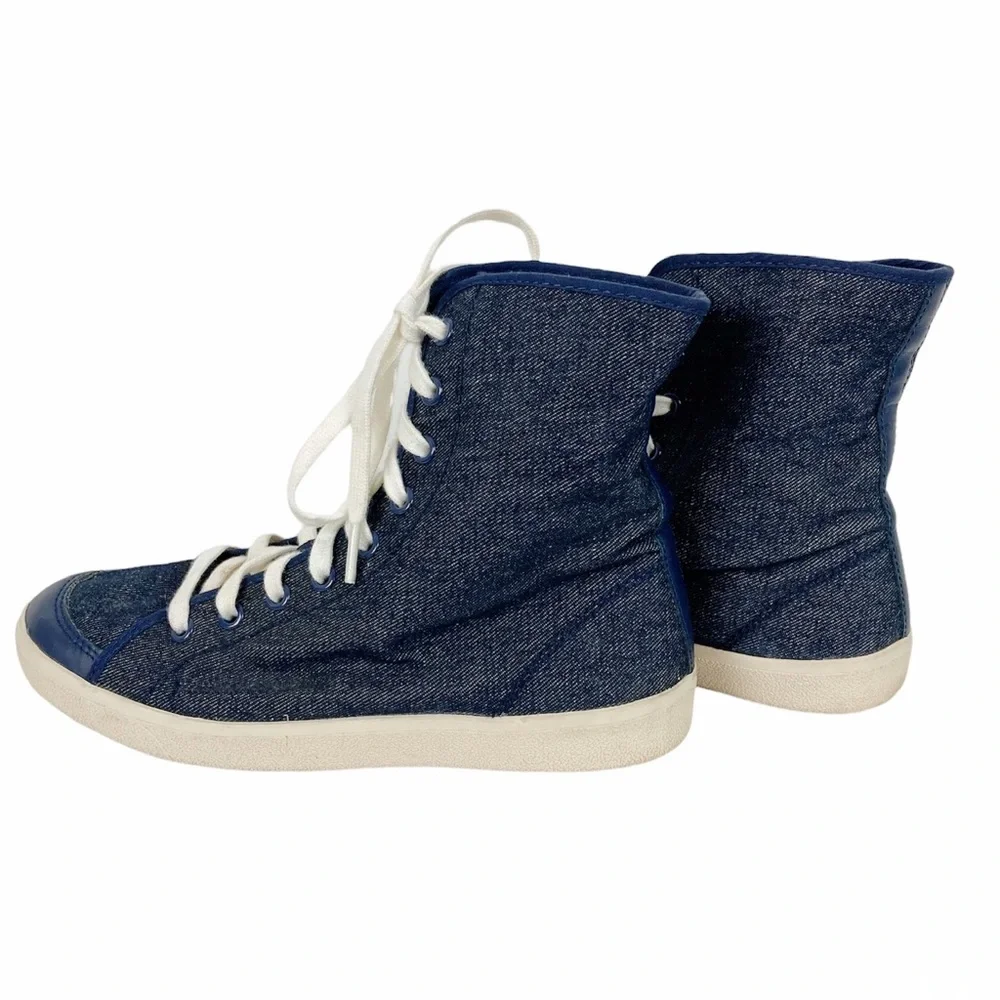 Coach Denim High Top Erikka Sneakers Size 6.5